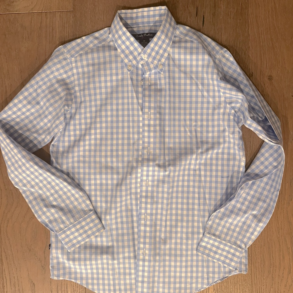 Brooks Brother’s Blue and White Checkered Boys Shirt